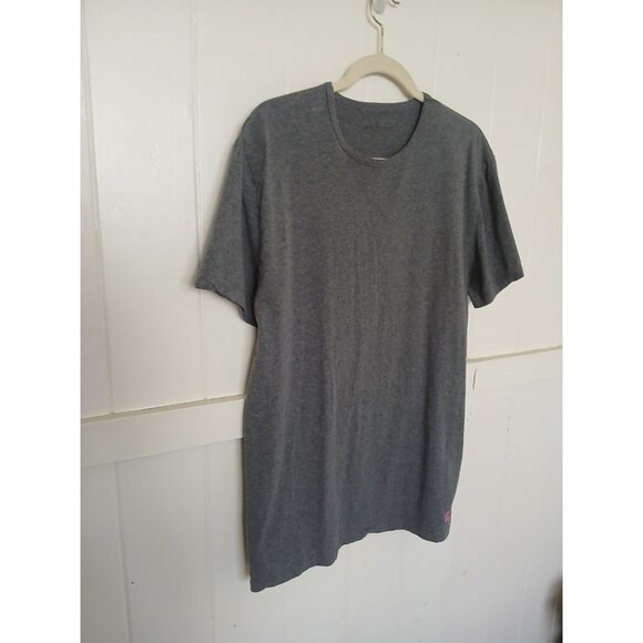 Psycho Bunny Short Sleeve Crewneck T Shirt Mens XL Gray Heather Cotton Pink Logo - Picture 4 of 11